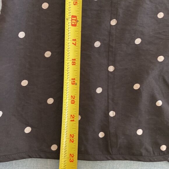Chico’s black & white polka dot open front cardigan size M - Picture 7 of 7